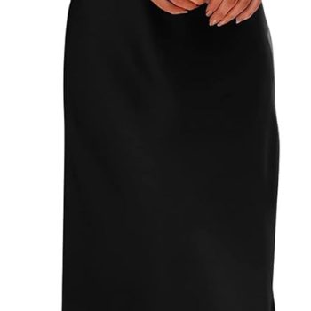 Women  Summer Satin Dress Elegant Sleeveless Mock Neck Cocktail Party Maxi Dresses
