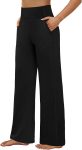 Yoga Pants Women Wide Leg Pants High Waist Stretch Dress Loose Casual Lounge Sweatpants with Pockets