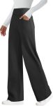 Womens Wide Leg Yoga Pants with 4 Pockets High Waist Stretchy Loose Dress Work Casual Sweatpants