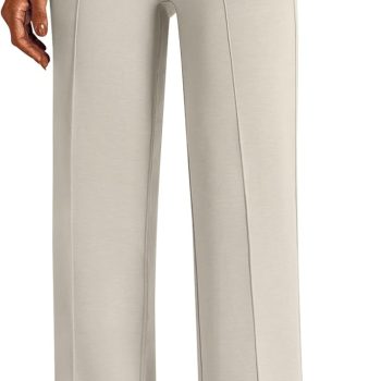 Women's Work Pants 32" High Waisted Casual Track Pant Yoga Travel Golf Joggers Pockets Slacks Fall Clothes