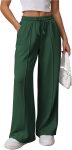 Womens Wide Leg Sweatpants High Waisted Baggy Pants Fashion Teen Girl Drawstring Athletic Joggers