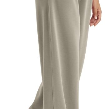 Soft Wide Leg Pants for Women High Waist Casual Relaxed Pants with Pockets-27/29"/ 31" Inseam