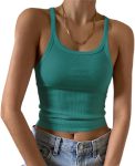 Slim-Fit Ribbed Crew Neck Tank — Knit Basic | Sleeveless Camisole | Everyday Wardrobe Essential