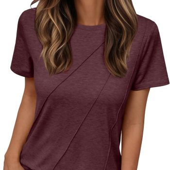 Women Summer Tops Workout Shirts Beach Vacation Outfits Business Tshirts Dressy Fashion Spring Clothes