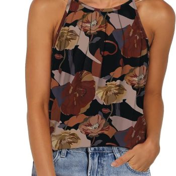Ruched Halter Camisole — Spaghetti Strap Design | Curved Hem | Trendy Fashion Piece