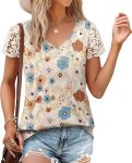 Women Tshirts Trendy Fashion Tops Lace Short Sleeve Business Tee Shirts Casual Knitted Blouses Summer Outfits
